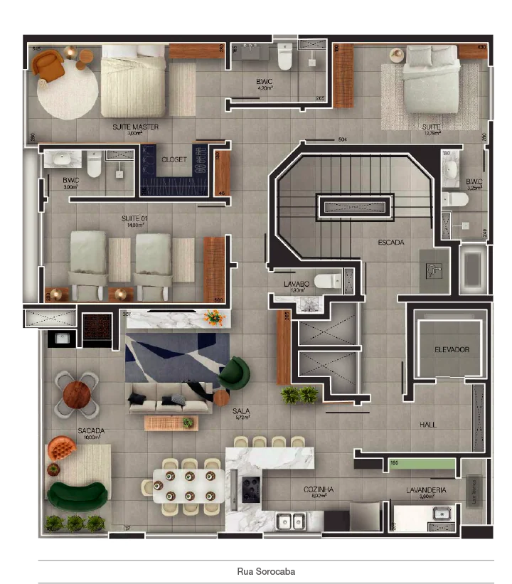 Apartamento Único